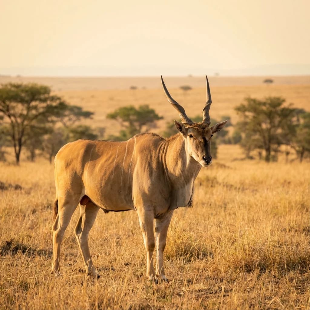 Eland wildlife sighting at Rocking Giraffe Bush Lodge