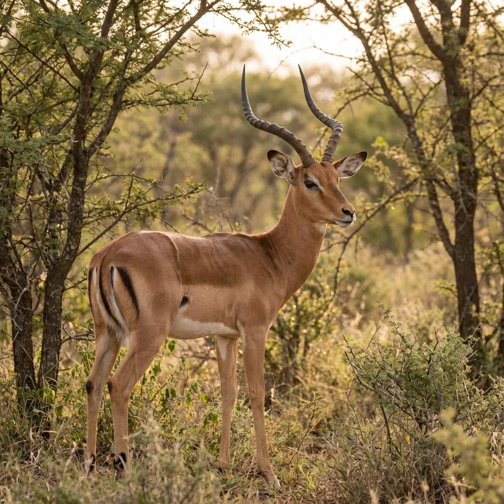 Impala wildlife sighting at Rocking Giraffe Bush Lodge